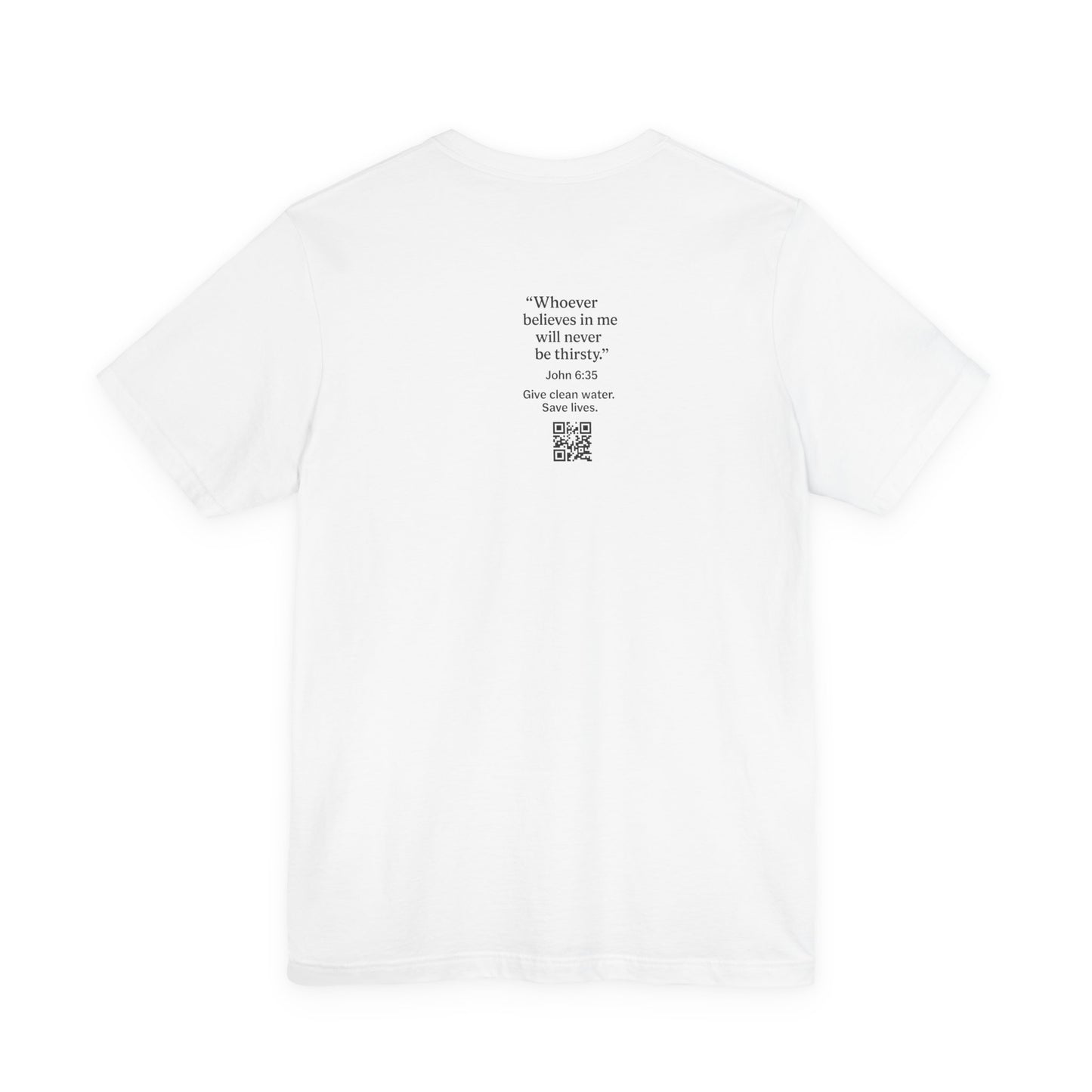 Like Water. White T-Shirt - Make an impact. Wear the change.
