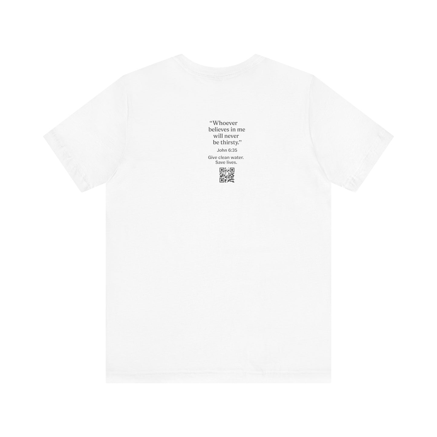 Like Water. White T-Shirt - Make an impact. Wear the change.