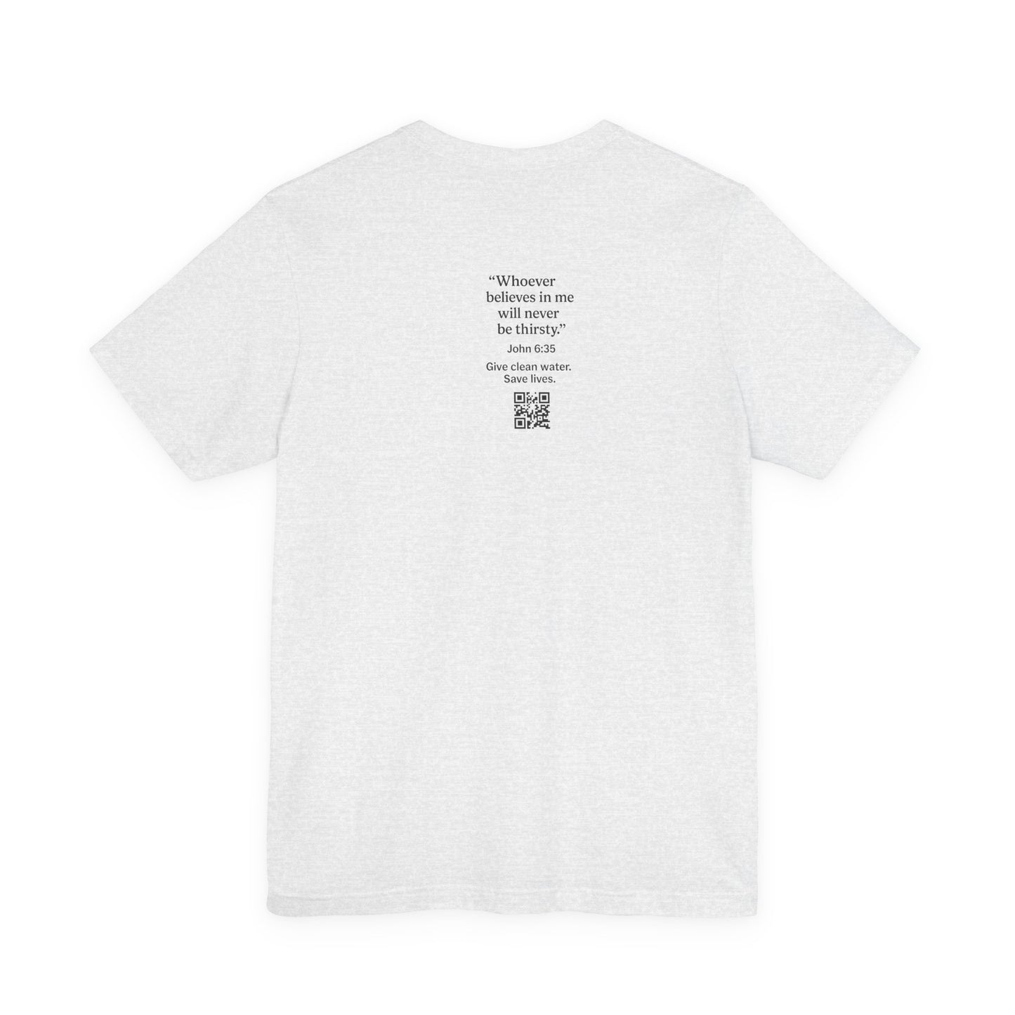 Like Water. White T-Shirt - Make an impact. Wear the change.