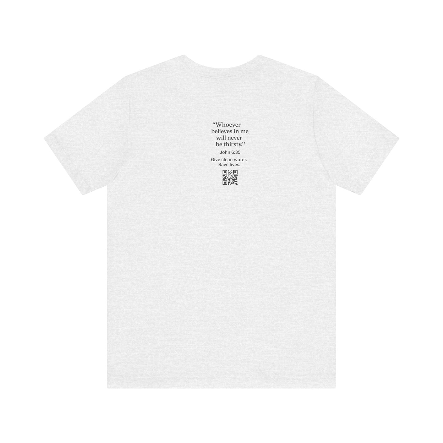 Like Water. White T-Shirt - Make an impact. Wear the change.
