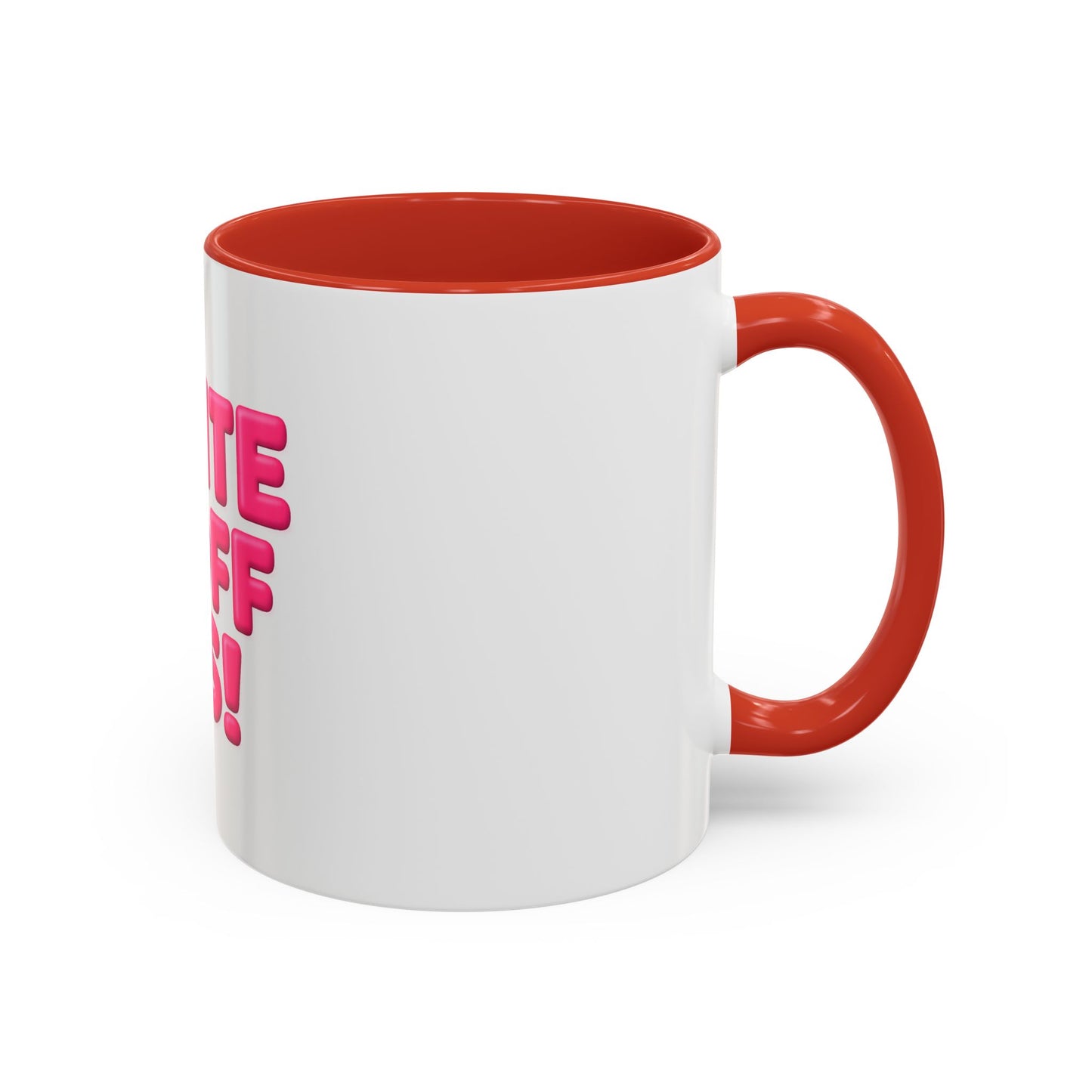 Write It Off Sis! Accent Coffee Mug – Funny Pink Typography 11/15oz